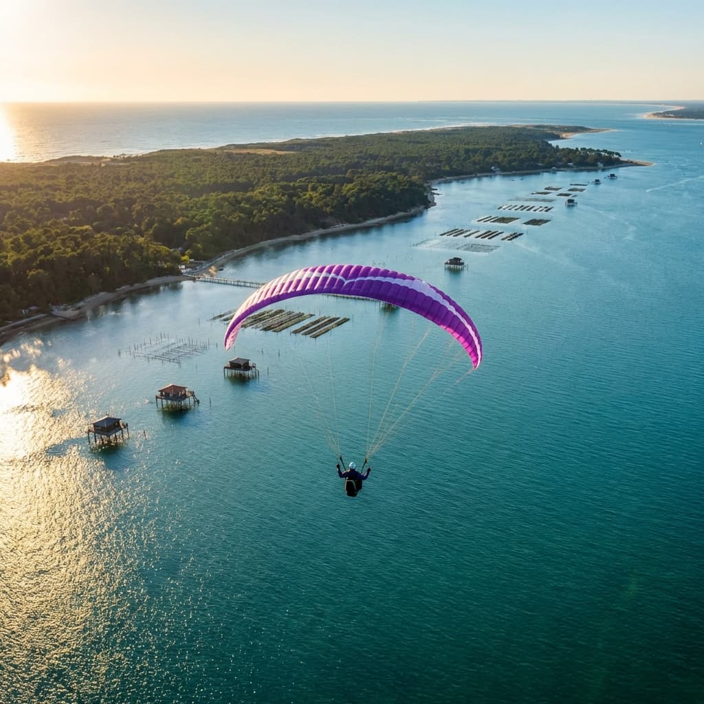 Vol Parapente Arcachon : Face à l'Océan Atlantique