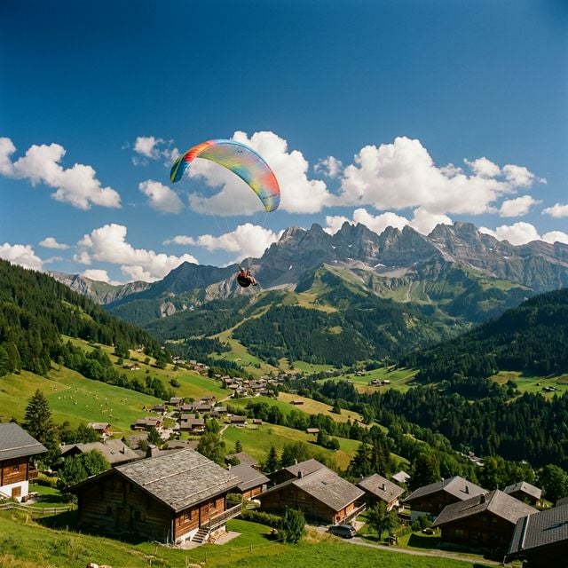 Parapente Châtel : À la Frontière Suisse
