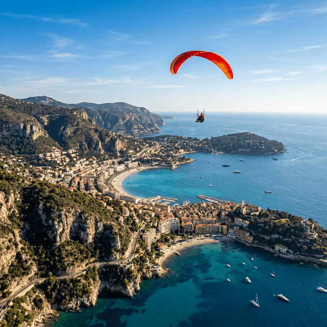 Parapente Nice : Côte d'Azur Vue du Ciel