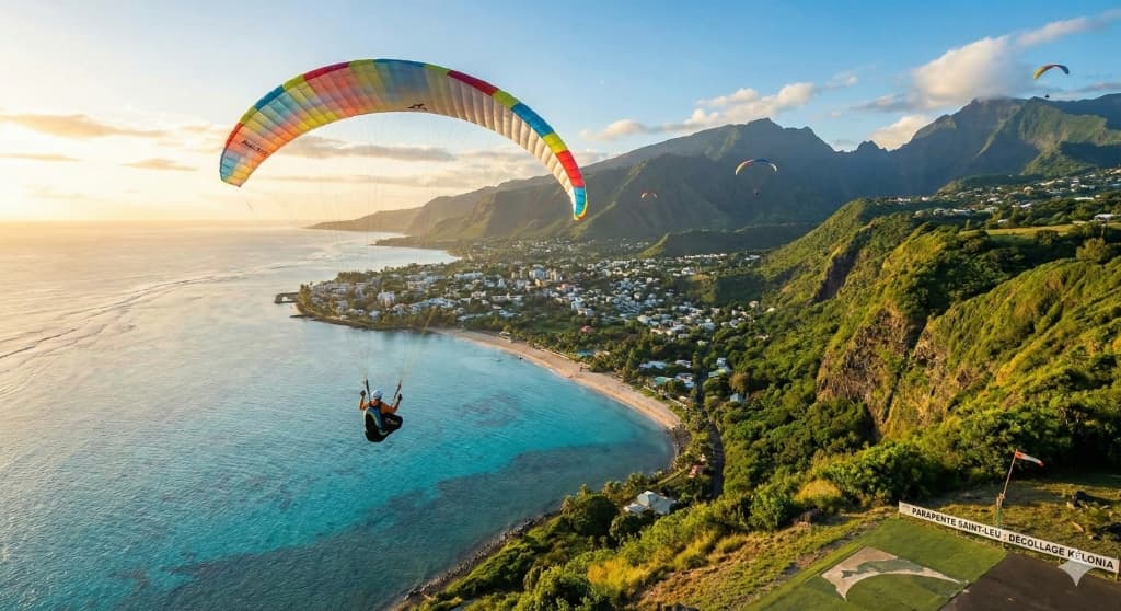 Parapente La Réunion : Saint-Leu et les Meilleurs Sites