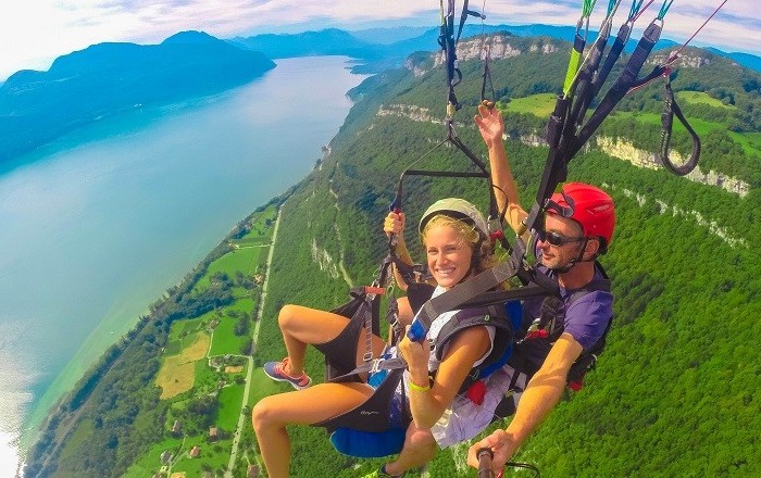 bapteme de parapente a aix les bains