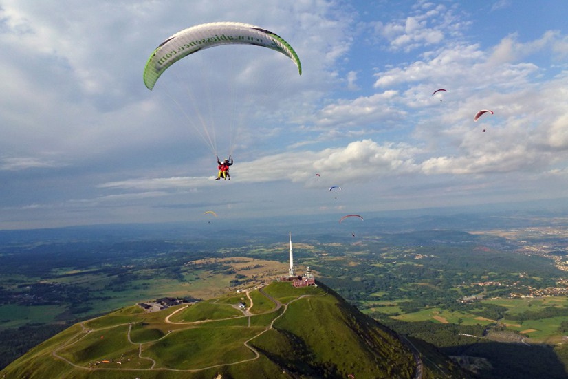 bapteme parapente en auvergne